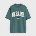 Ukraine Collegiate Flag T-Shirt