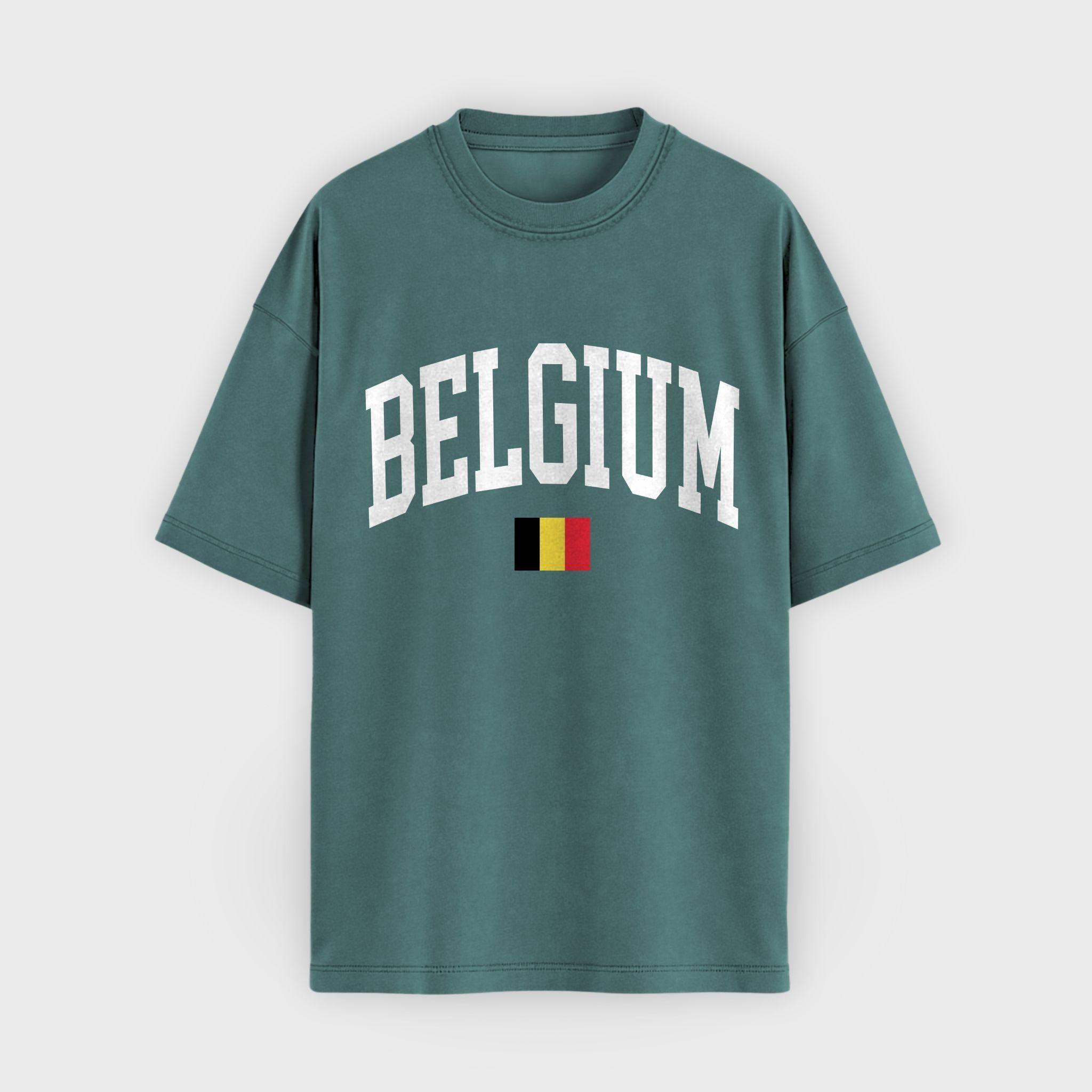 Belgium Collegiate Flag T-Shirt