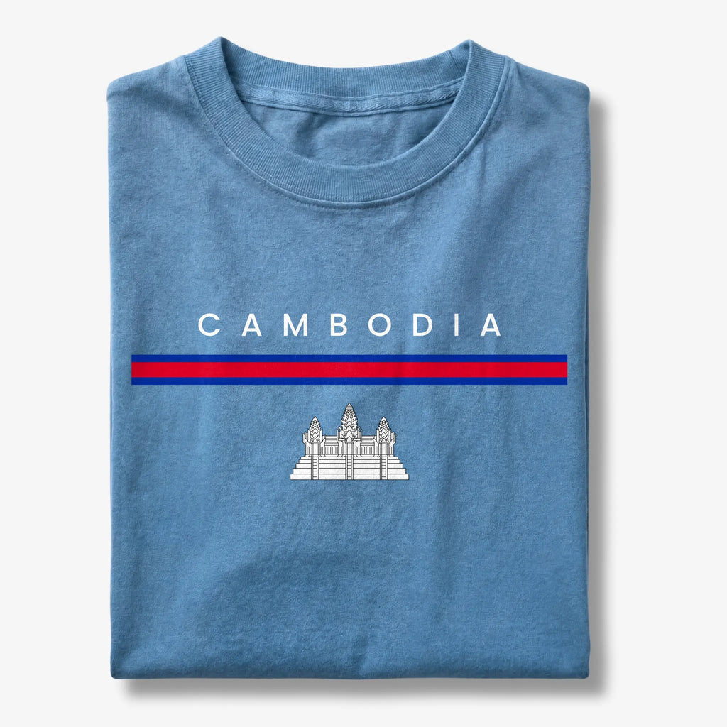 Cambodia Flagline T-Shirt