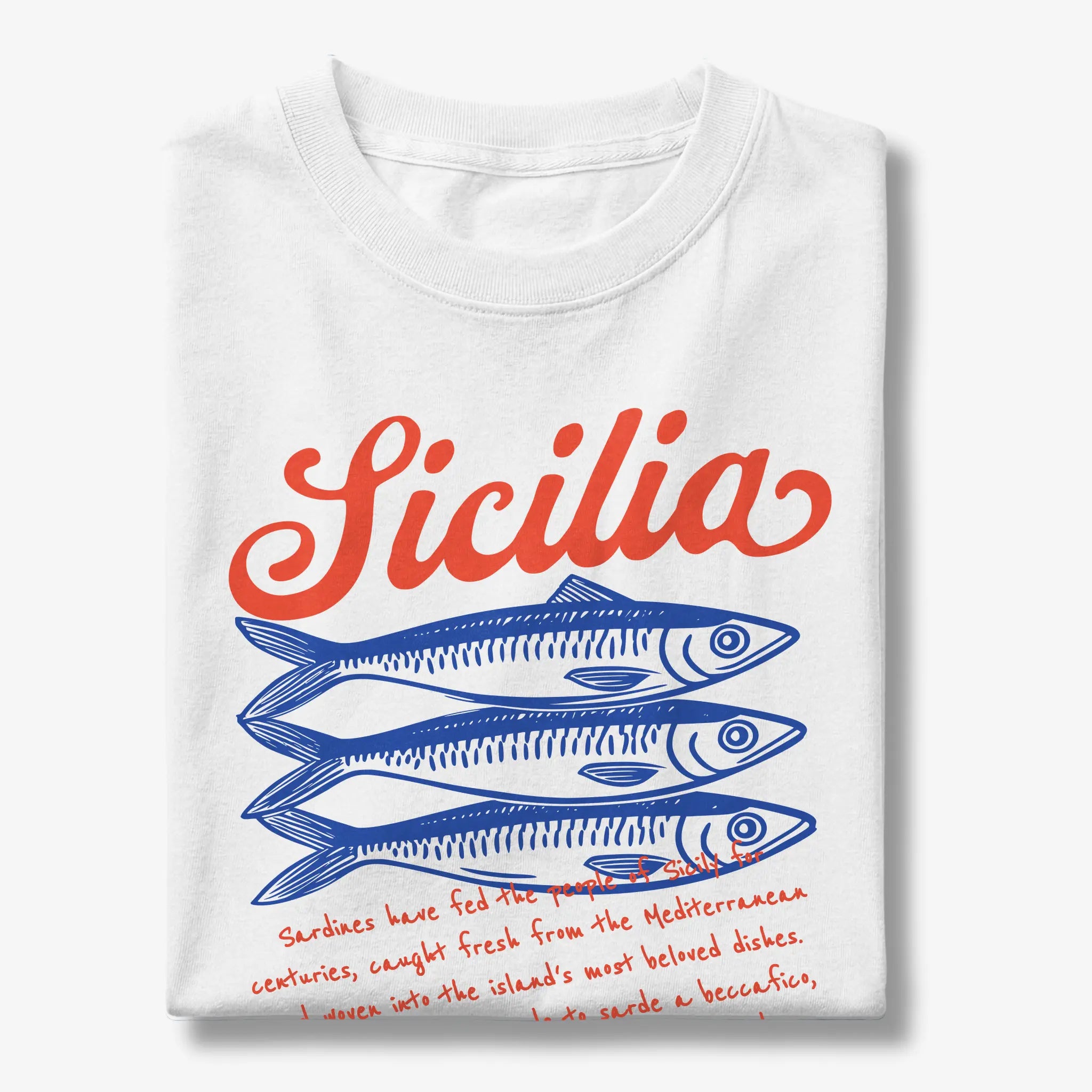 Sicilia Sardine Graphic T-Shirt