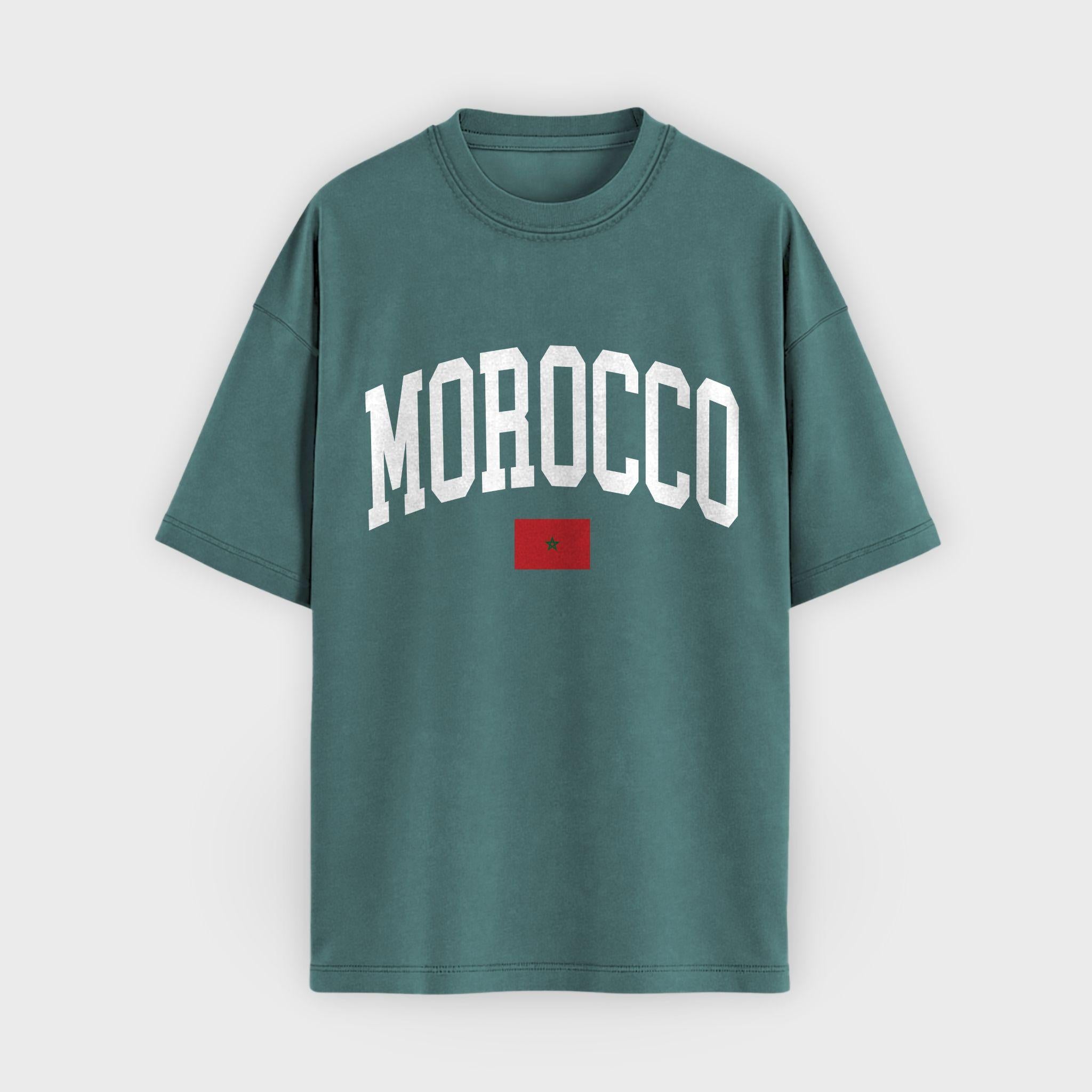 Morocco Collegiate Flag T-Shirt
