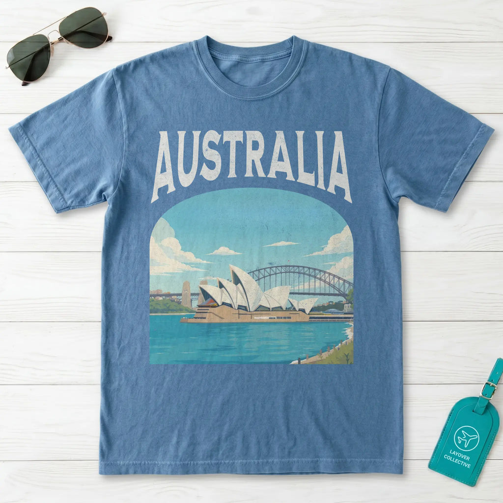 Australia Vintage Travel Poster T-Shirt