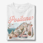 Positano Italia Vespa Amalfi Coast Graphic T-Shirt
