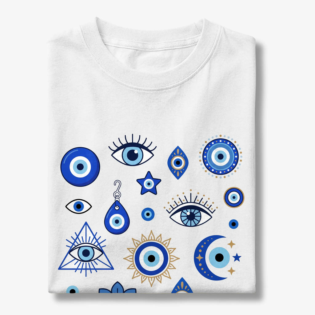 Evil Eye Mati Collage T-Shirt