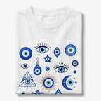 Evil Eye Mati Collage T-Shirt