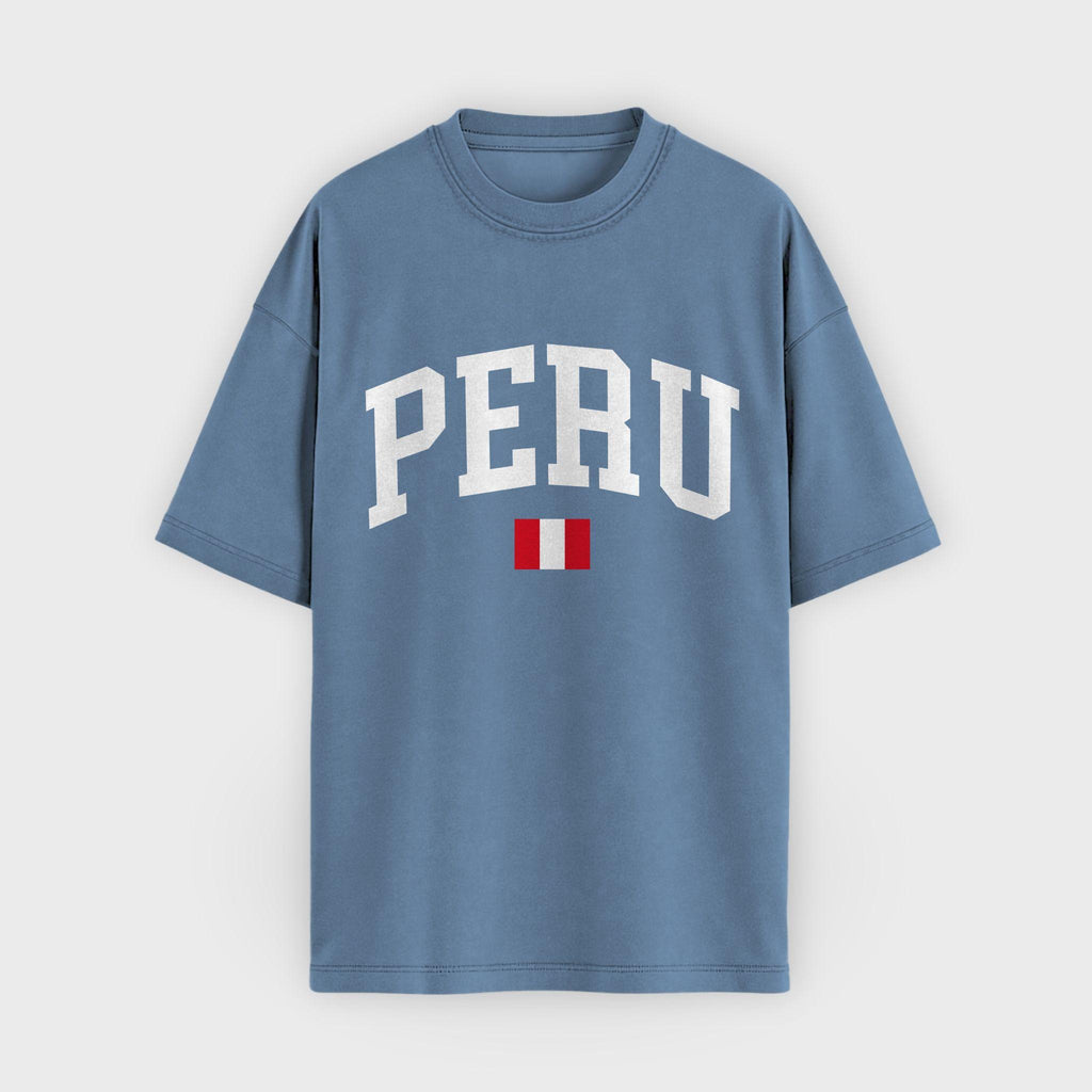 Peru Collegiate Flag T-Shirt