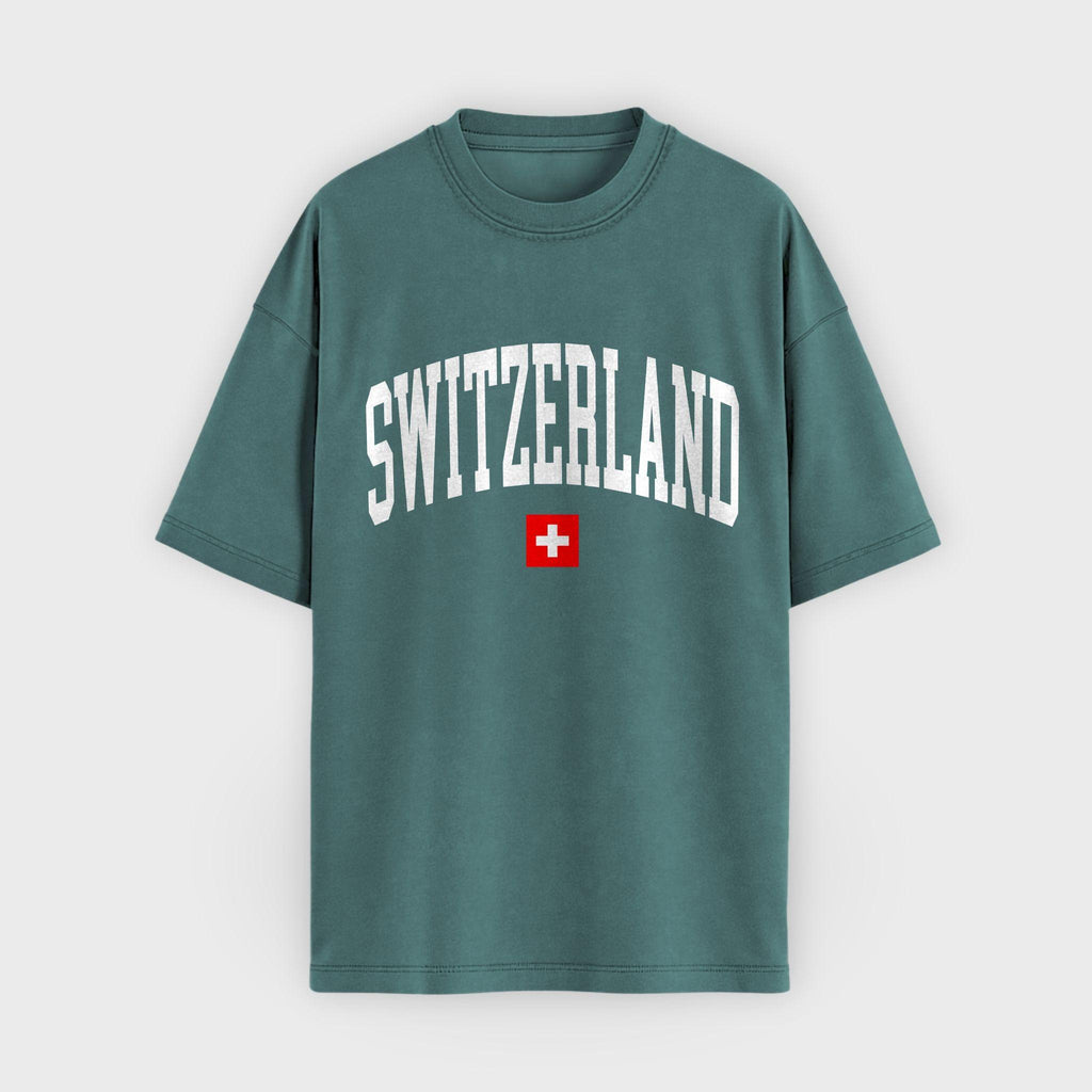 Switzerland Collegiate Flag T-Shirt