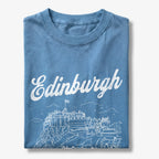 Edinburgh Castle Scotland Line Art T-Shirt