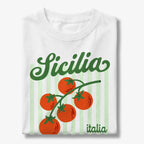 Sicilia Italia Tomato La Dolce Vita Sicily Graphic T-Shirt