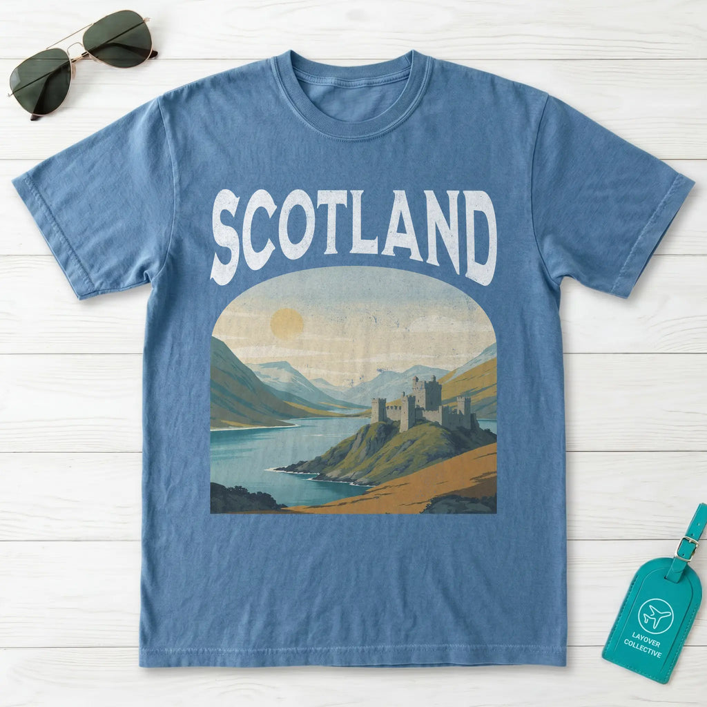 Scotland Vintage Travel Poster T-Shirt