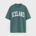 Iceland Collegiate Flag T-Shirt