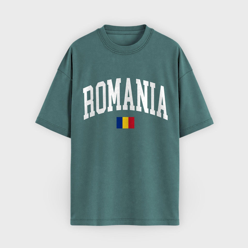 Romania Collegiate Flag T-Shirt