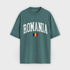 Romania Collegiate Flag T-Shirt