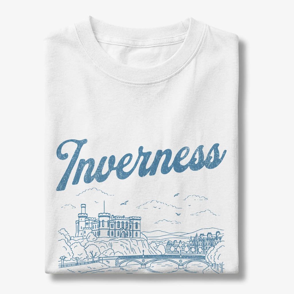 Inverness Scotland Line Art T-Shirt