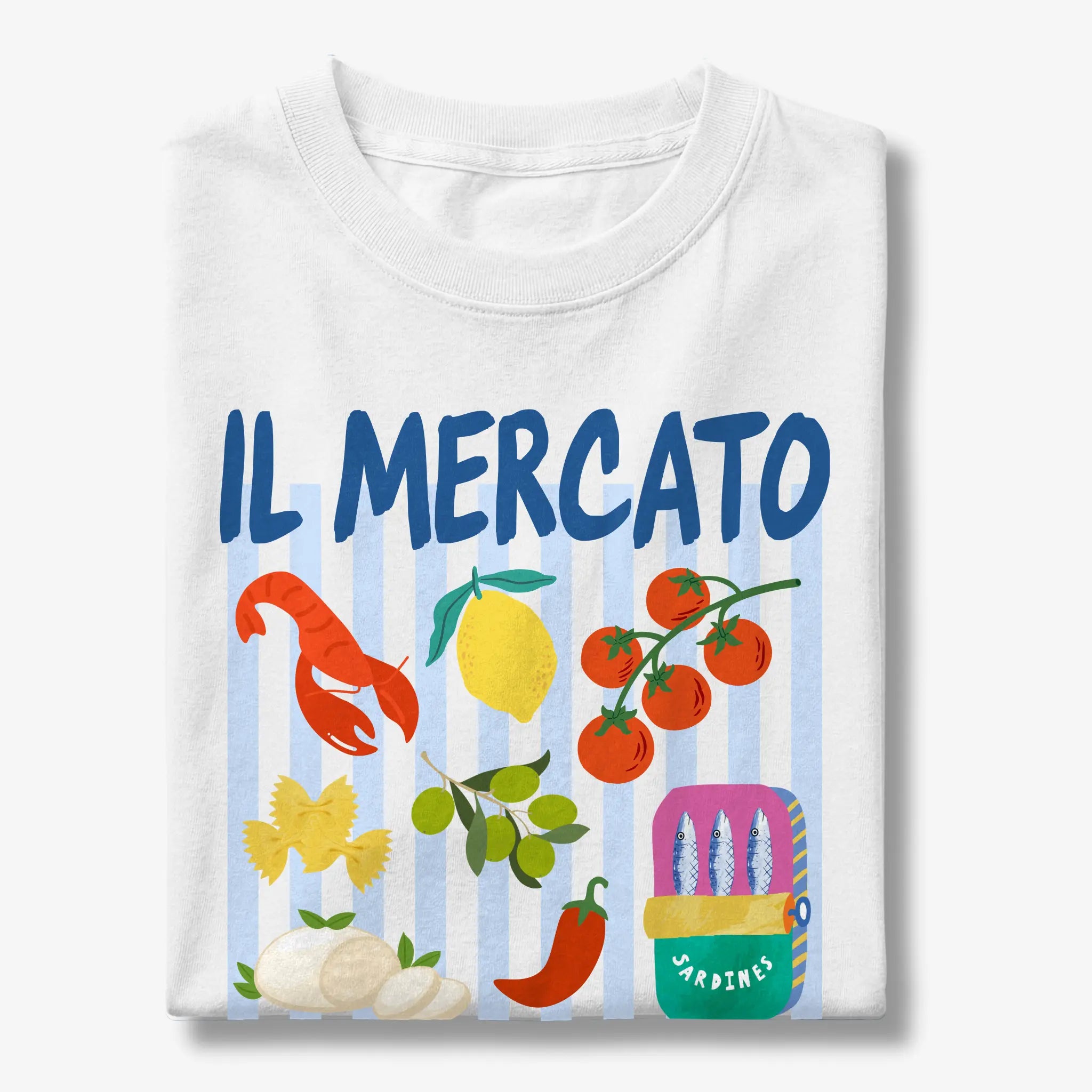 Il Mercato Italia Italian Market Food Graphic T-Shirt