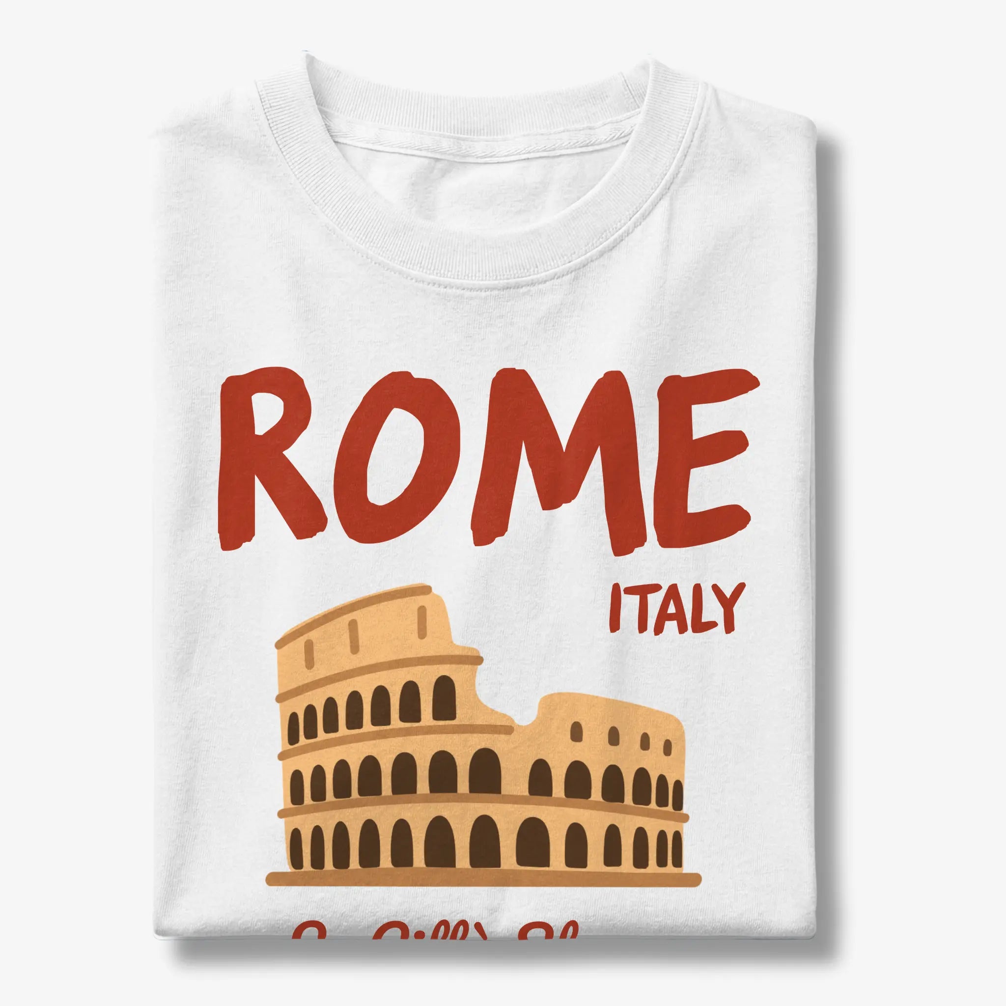 Rome Italy Colosseum La Citta Eterna Graphic T-Shirt