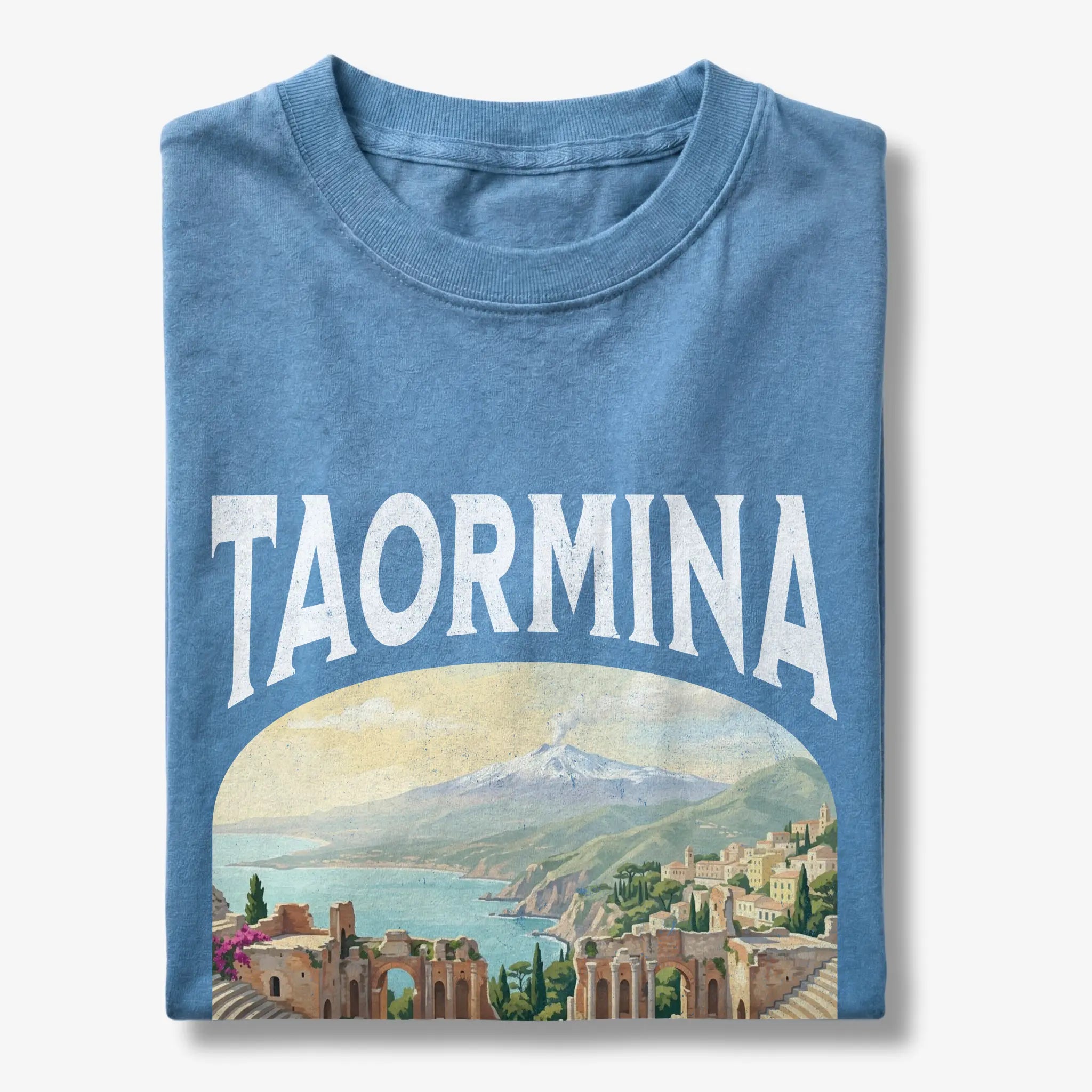 Taormina Italy Vintage Travel Poster T-Shirt