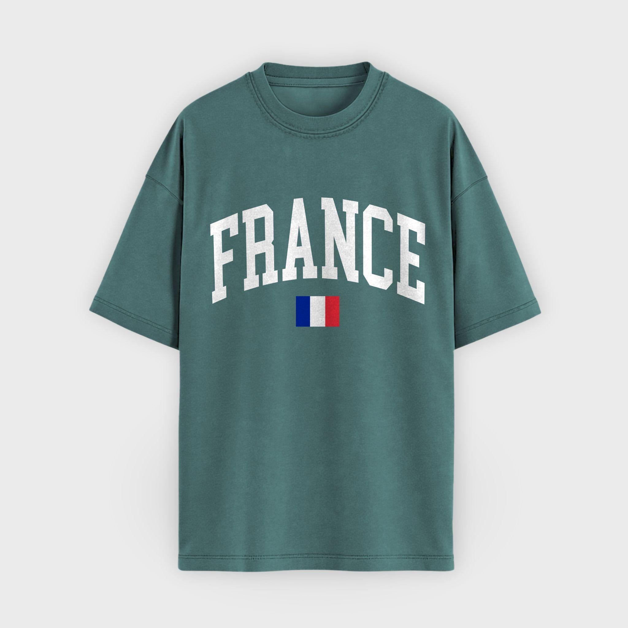 France Collegiate Flag T-Shirt