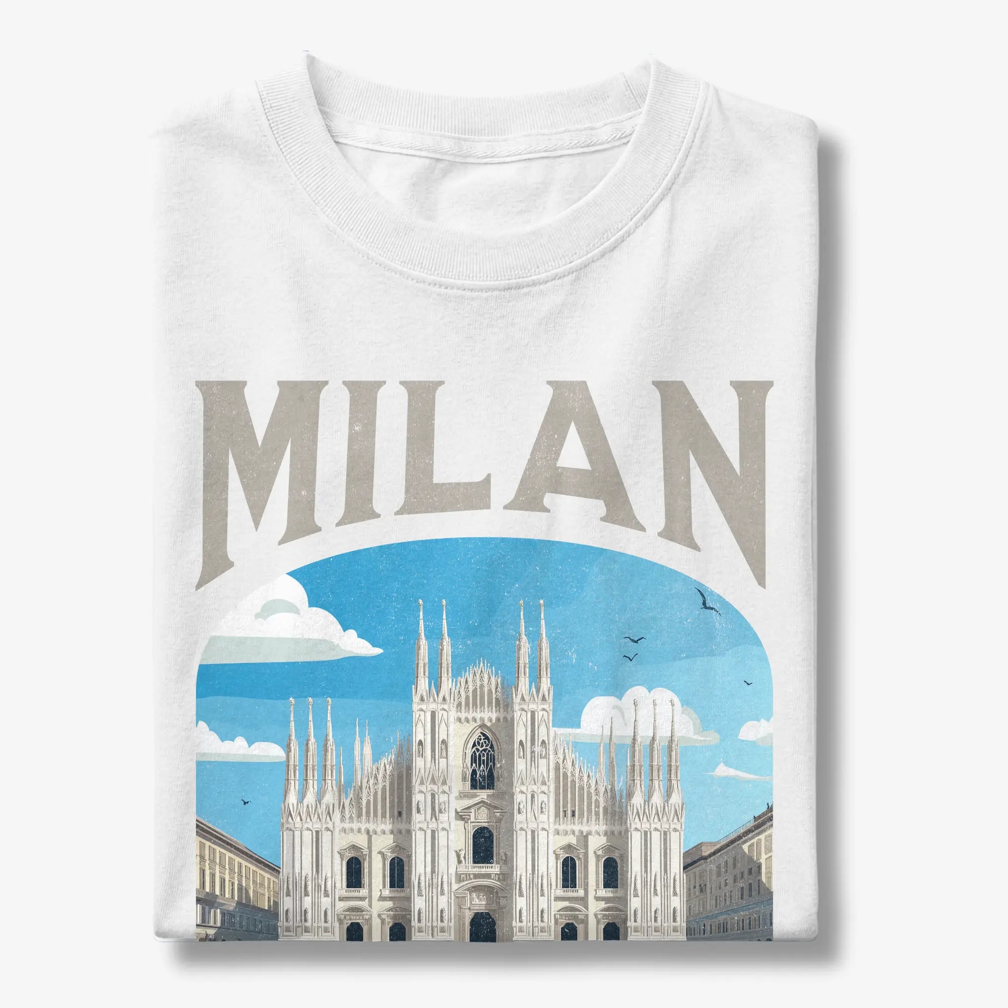 Milan Italy Vintage Travel Poster T-Shirt
