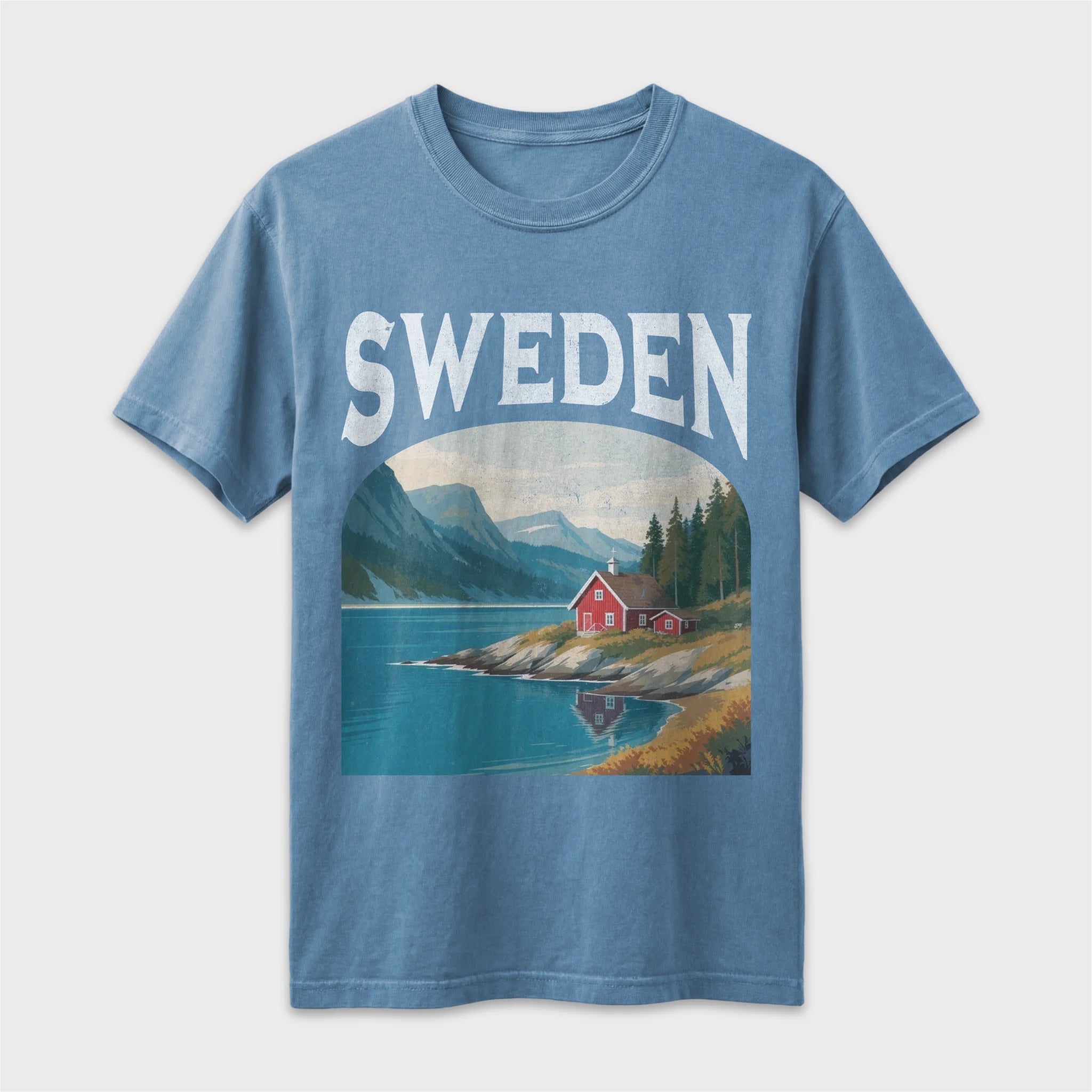 Sweden Vintage Travel Poster T-Shirt