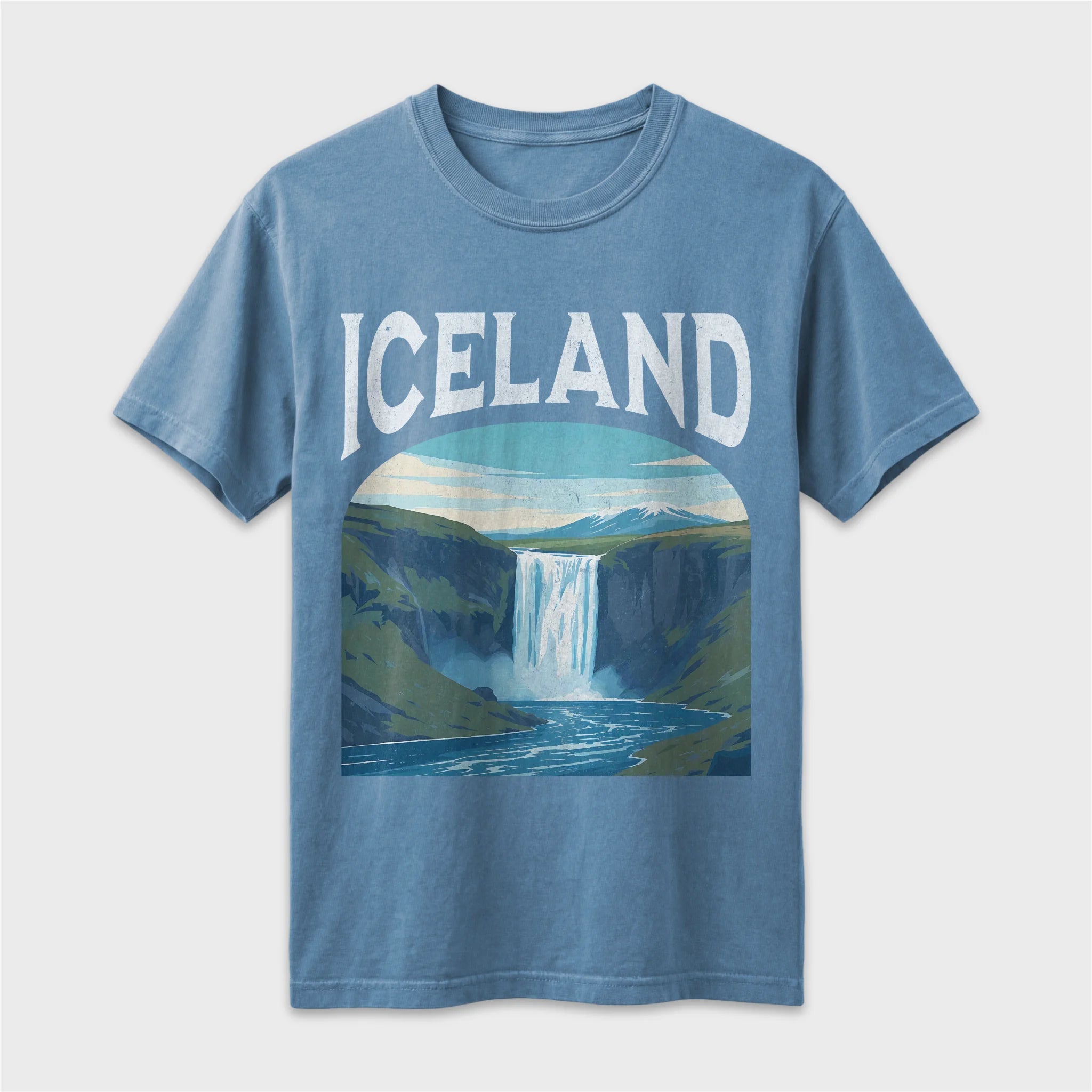 Iceland Vintage Travel Poster T-Shirt