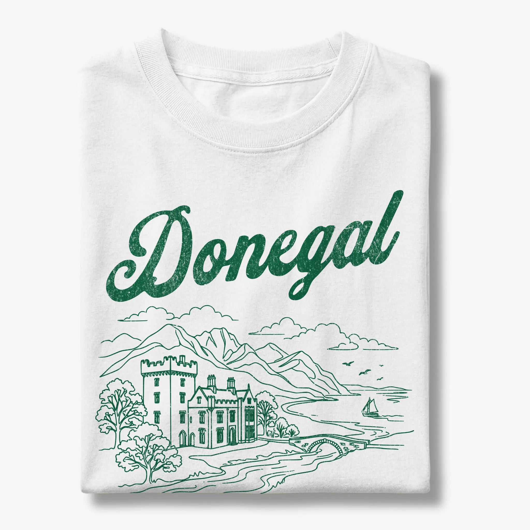 Donegal Ireland Castle Line Art T-Shirt