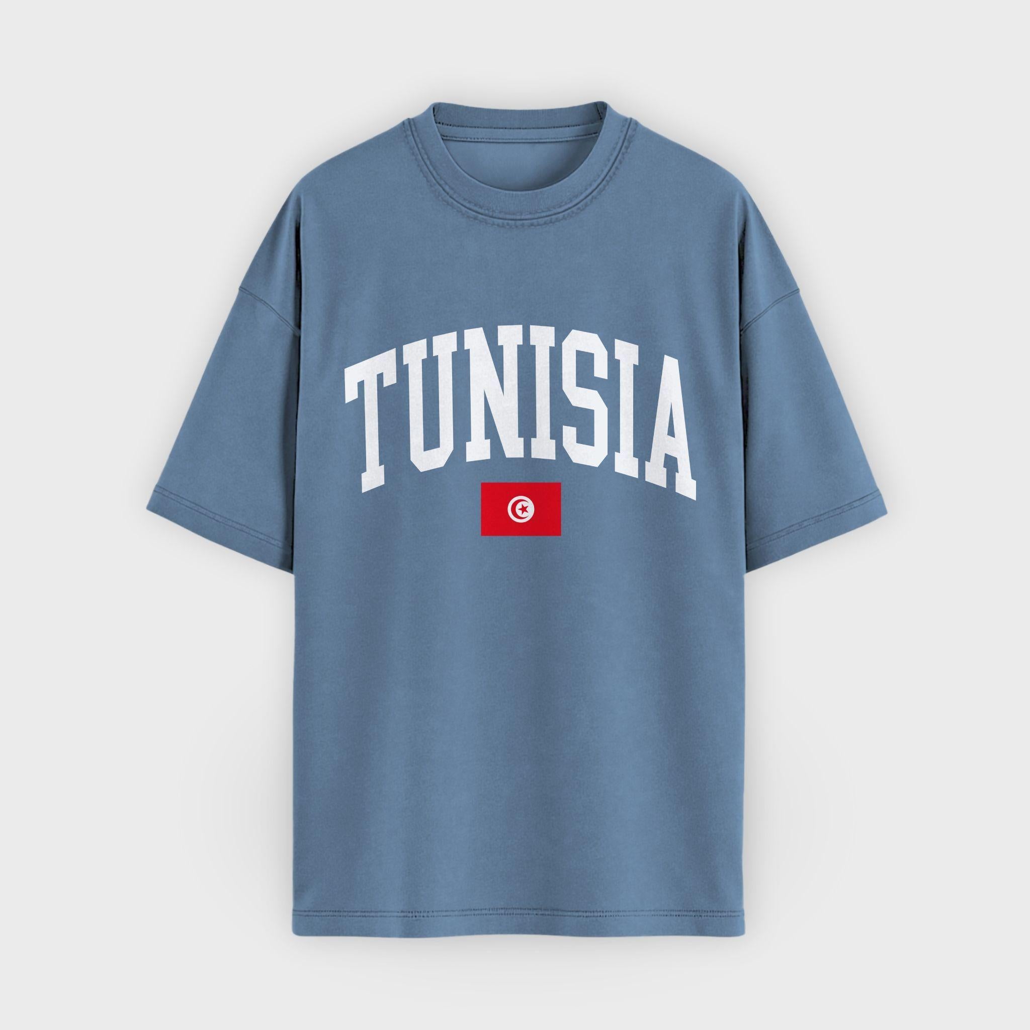 Tunisia Collegiate Flag T-Shirt