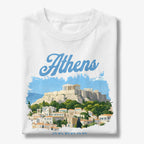 Athens Greece Acropolis Vintage Illustration Graphic T-Shirt