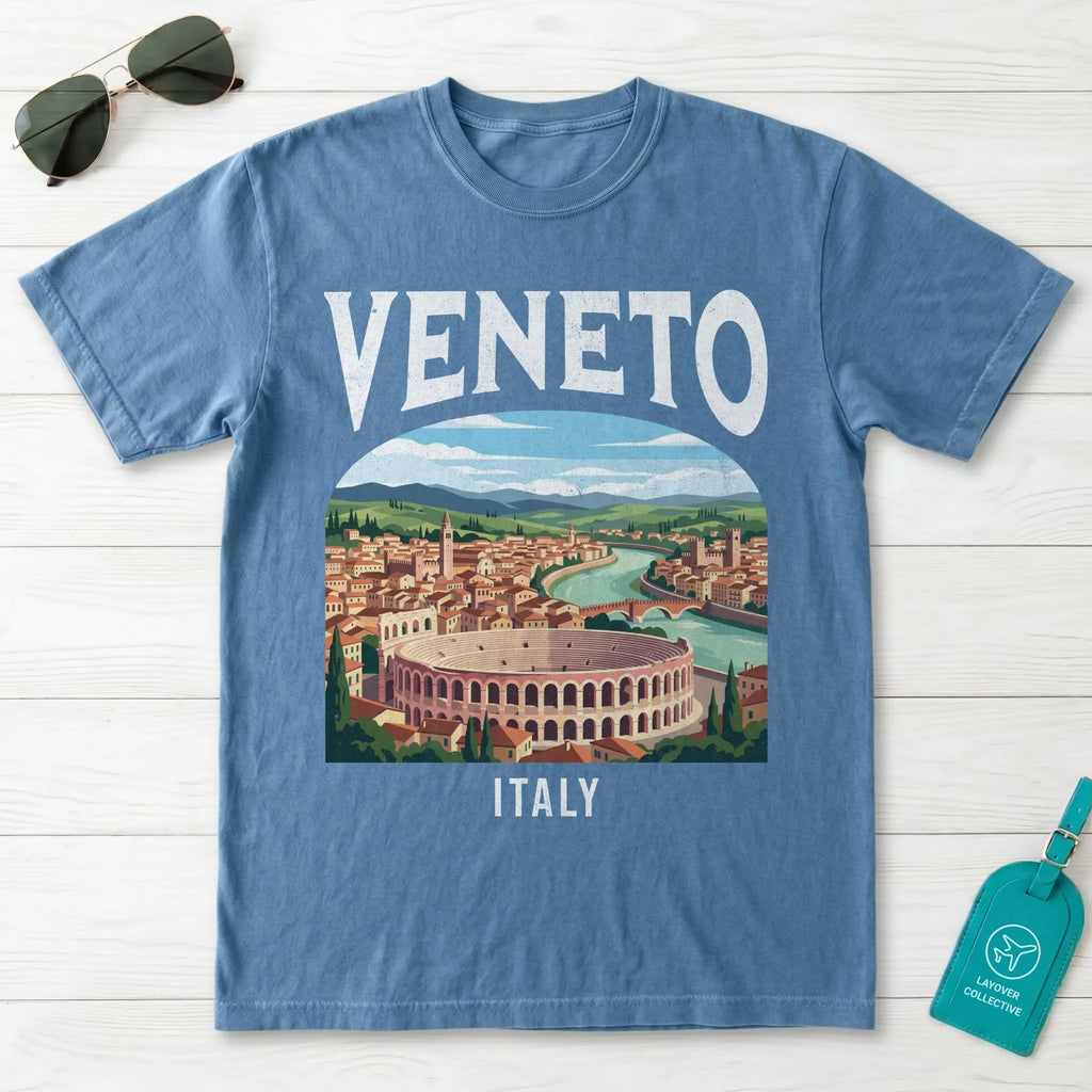 Veneto Italy Vintage Travel Poster T-Shirt