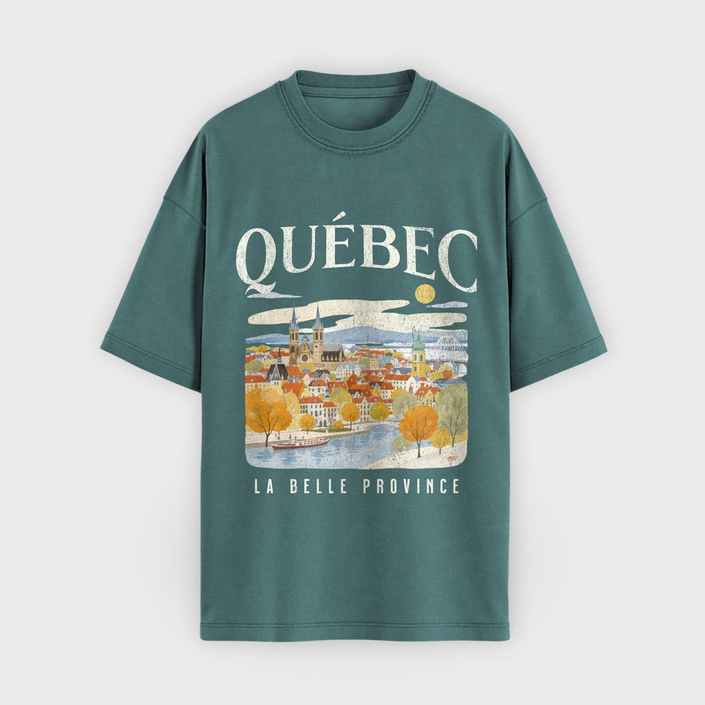 Quebec Vintage Travel Graphic T-Shirt