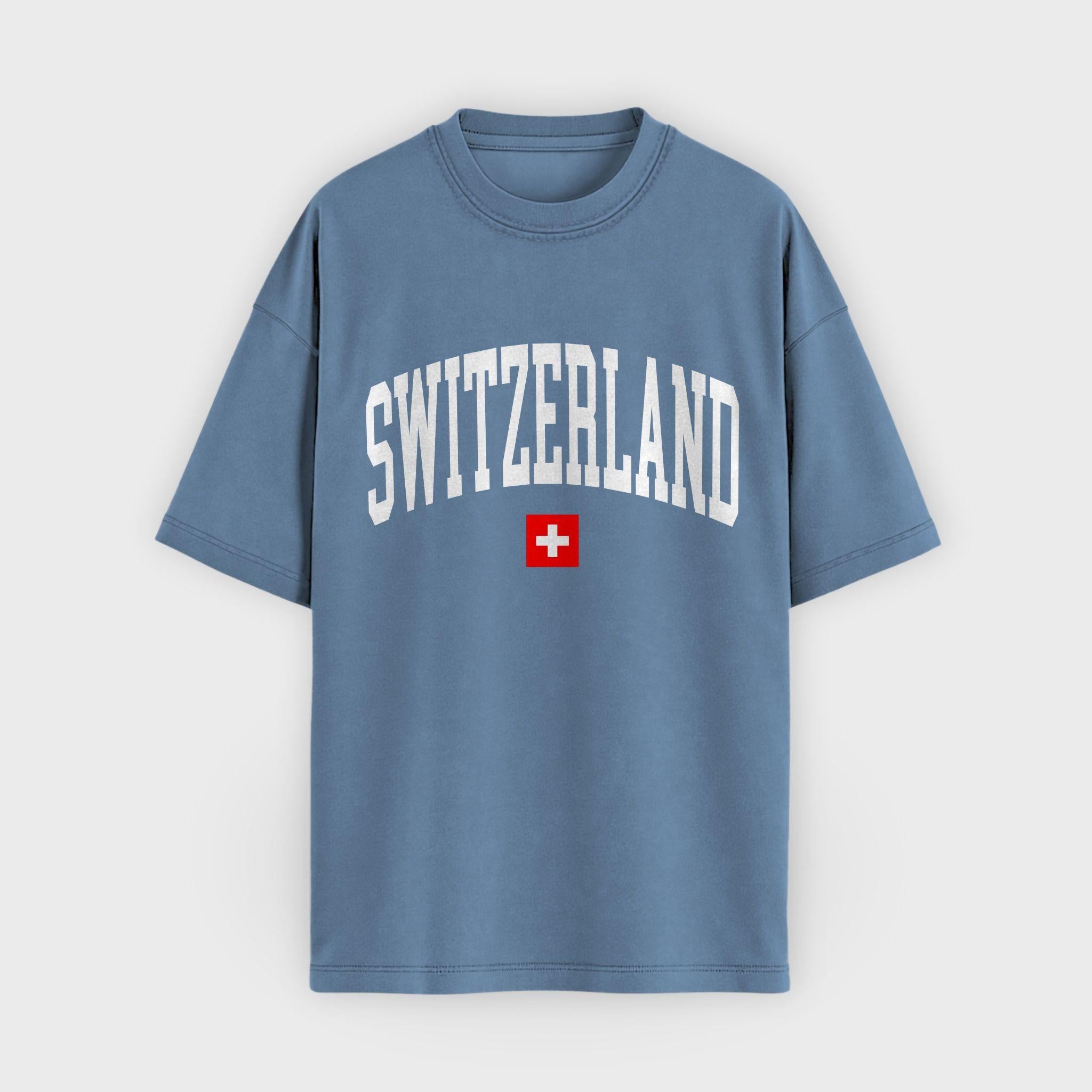 Switzerland Collegiate Flag T-Shirt
