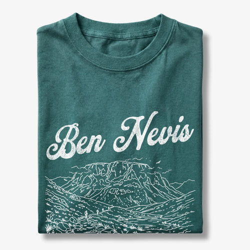 Ben Nevis Scotland Line Art T-Shirt