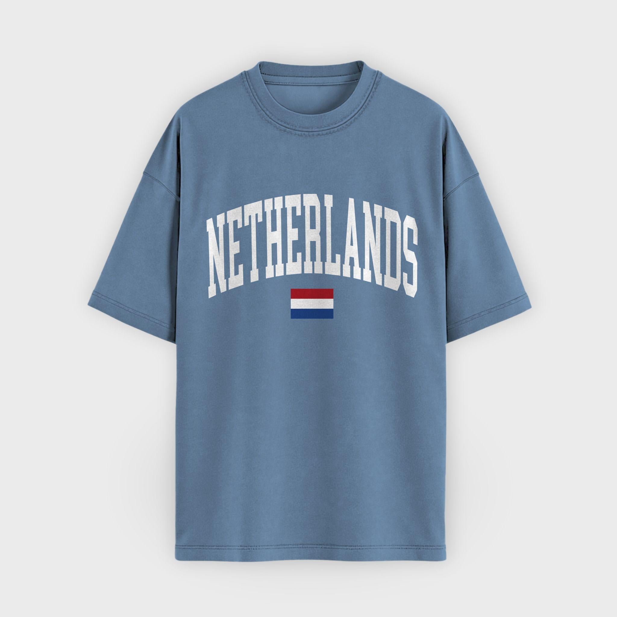Netherlands Collegiate Flag T-Shirt