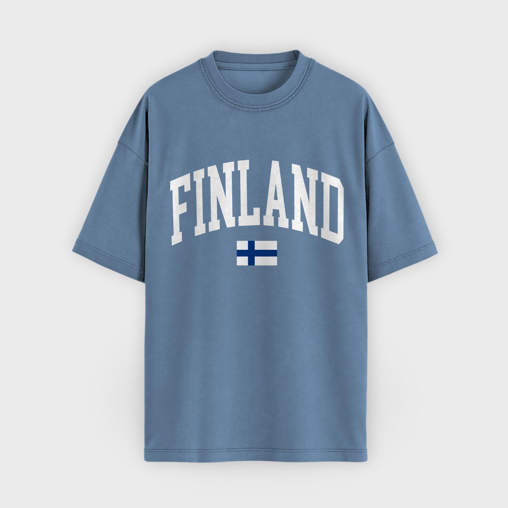 Finland Collegiate Flag T-Shirt