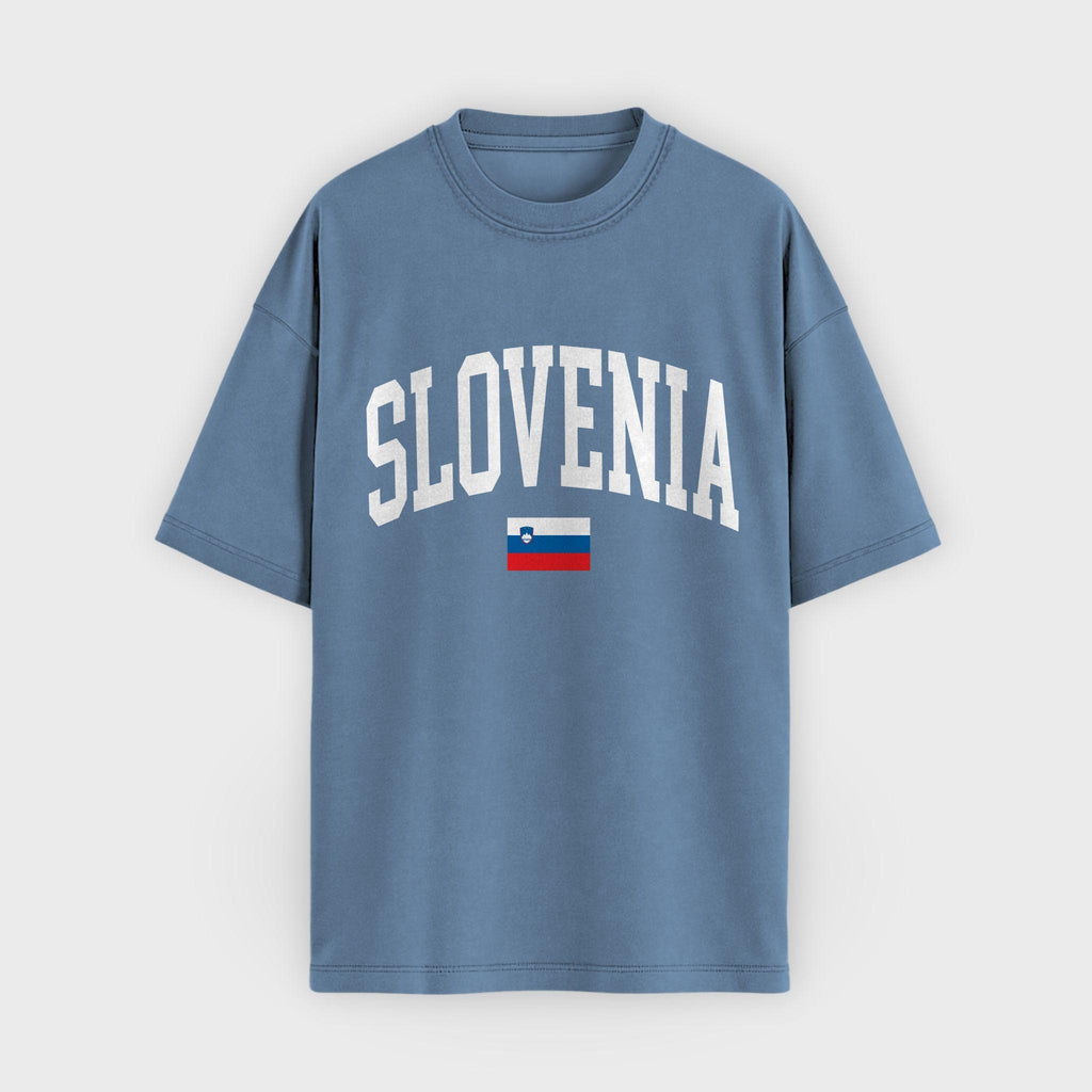 Slovenia Collegiate Flag T-Shirt