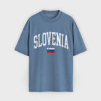 Slovenia Collegiate Flag T-Shirt