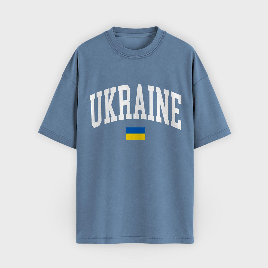 Ukraine Collegiate Flag T-Shirt