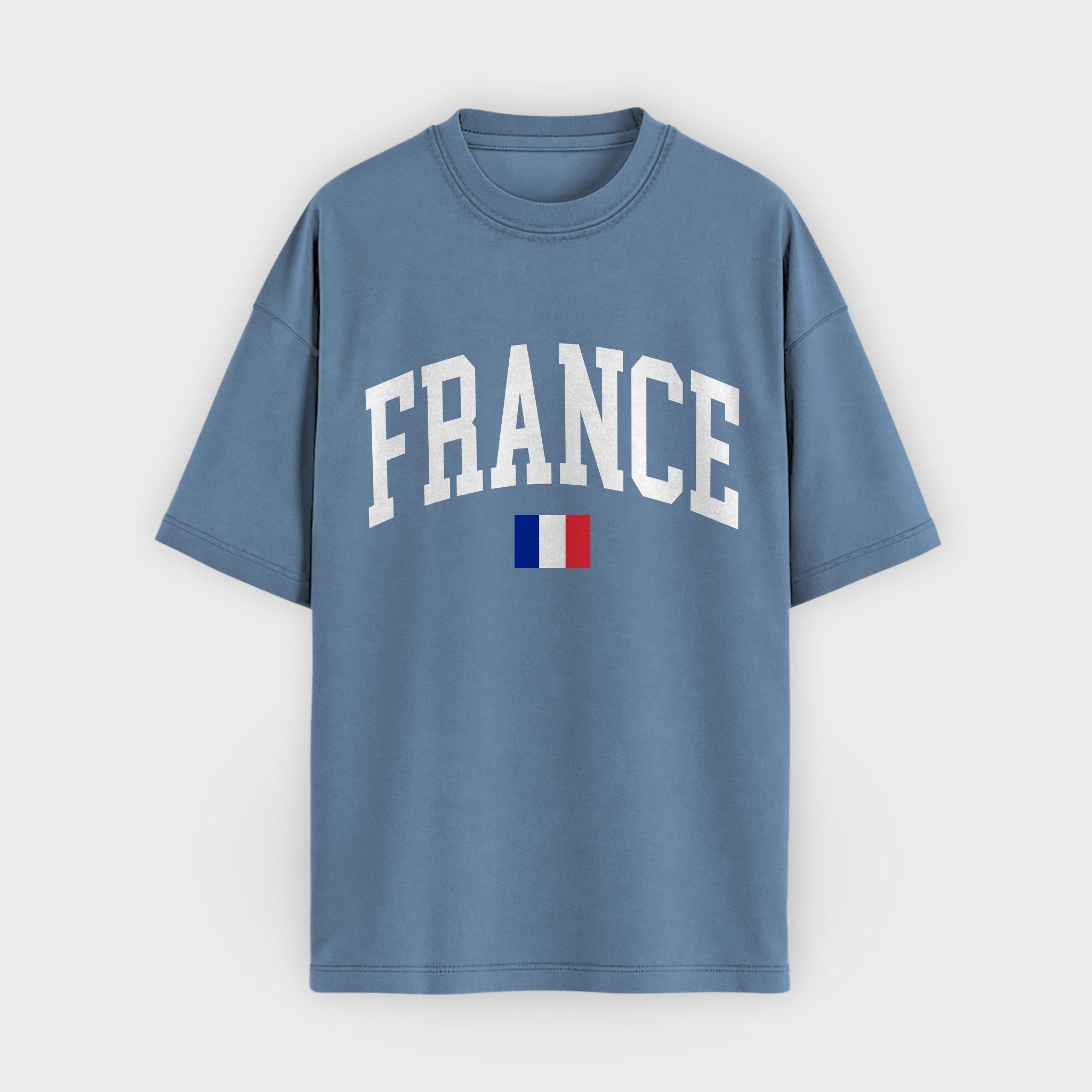France Collegiate Flag T-Shirt