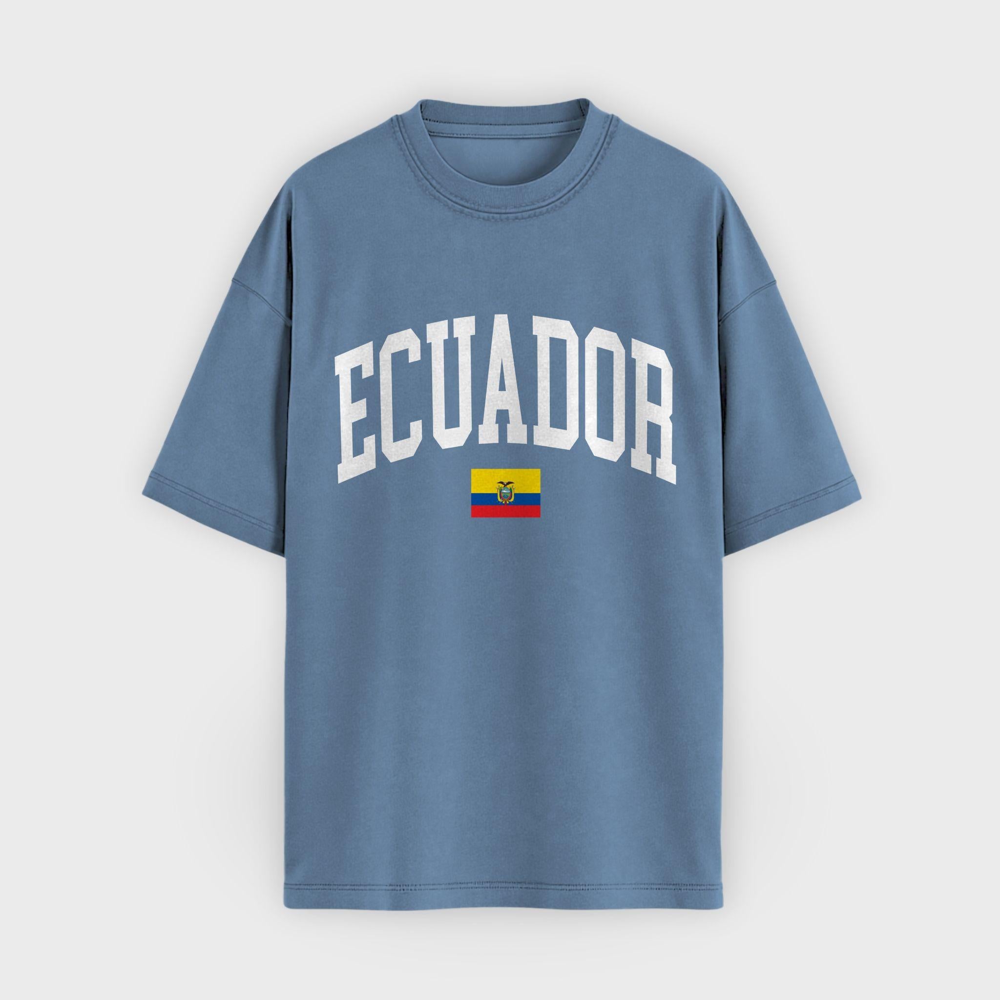 Ecuador Collegiate Flag T-Shirt