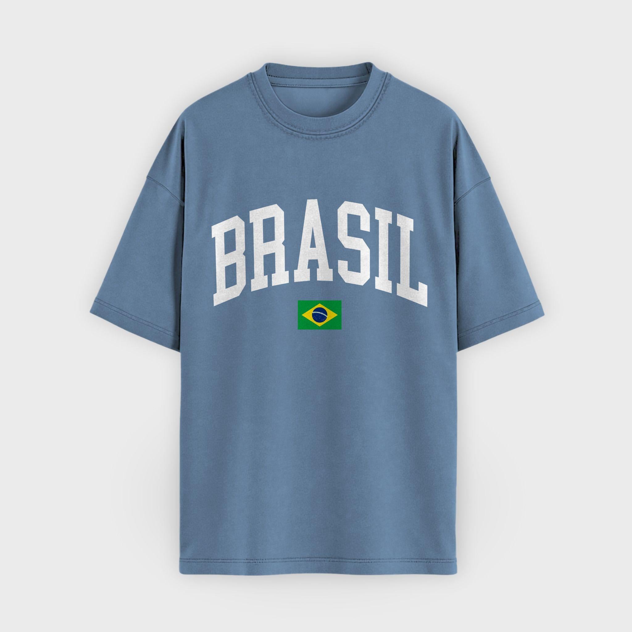 Brasil Collegiate Flag T-Shirt