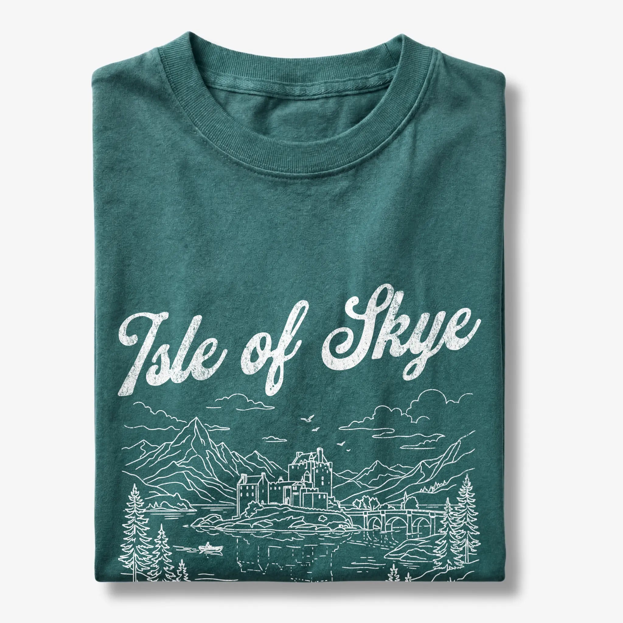 Isle of Skye Scotland Line Art T-Shirt