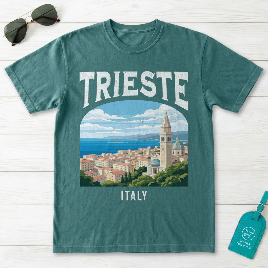 Trieste Italy Vintage Travel Poster T-Shirt
