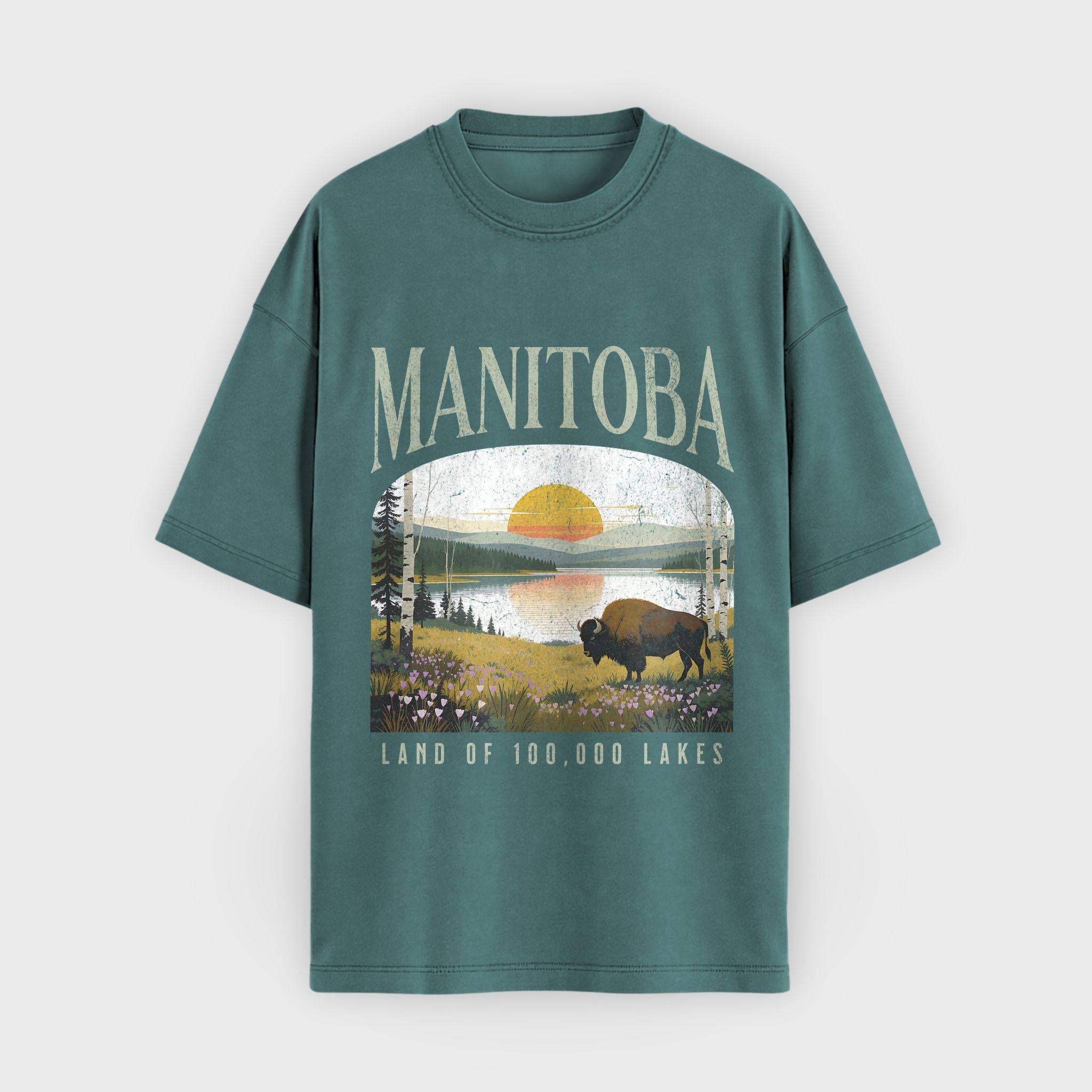 Manitoba Lakes & Bison T-Shirt