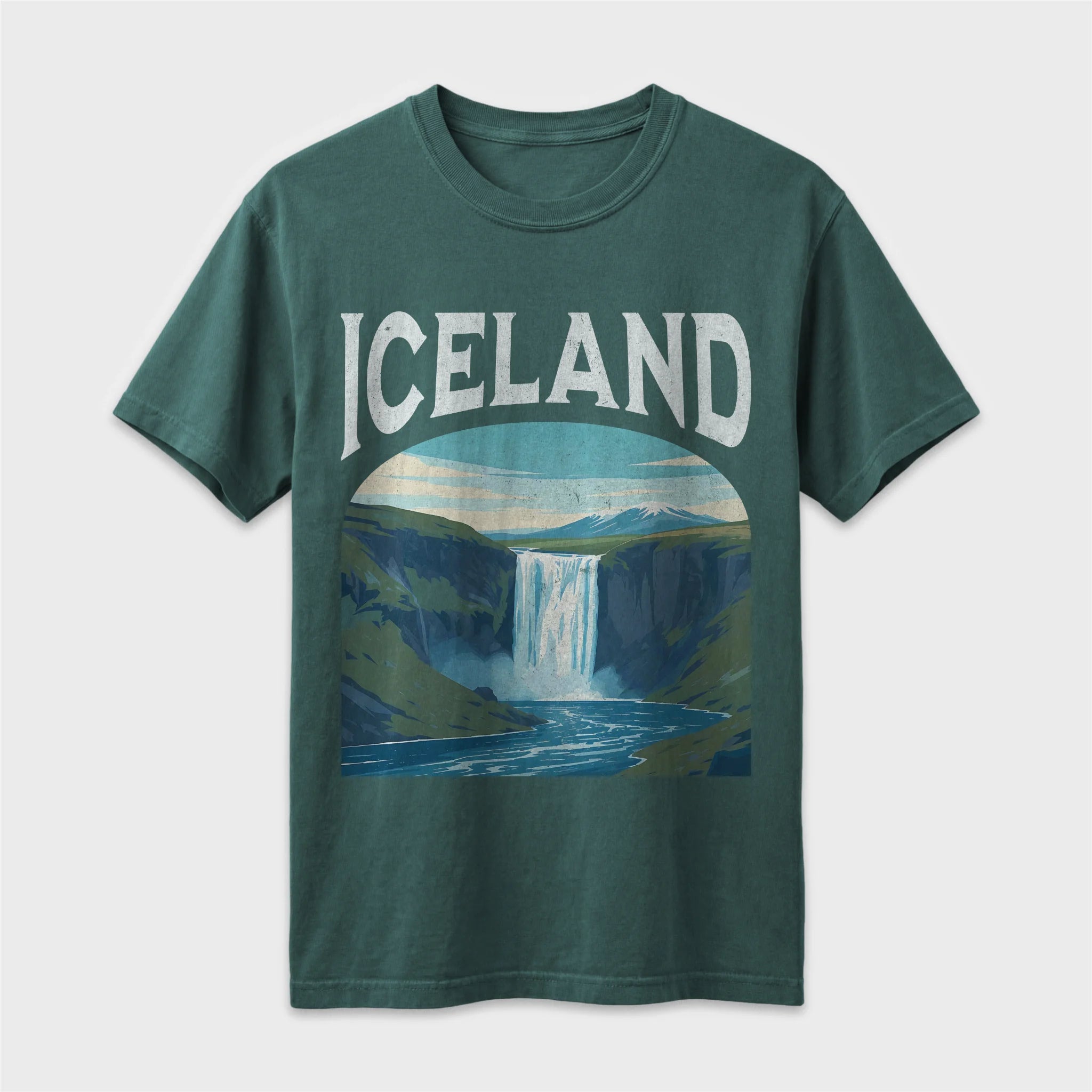 Iceland Vintage Travel Poster T-Shirt