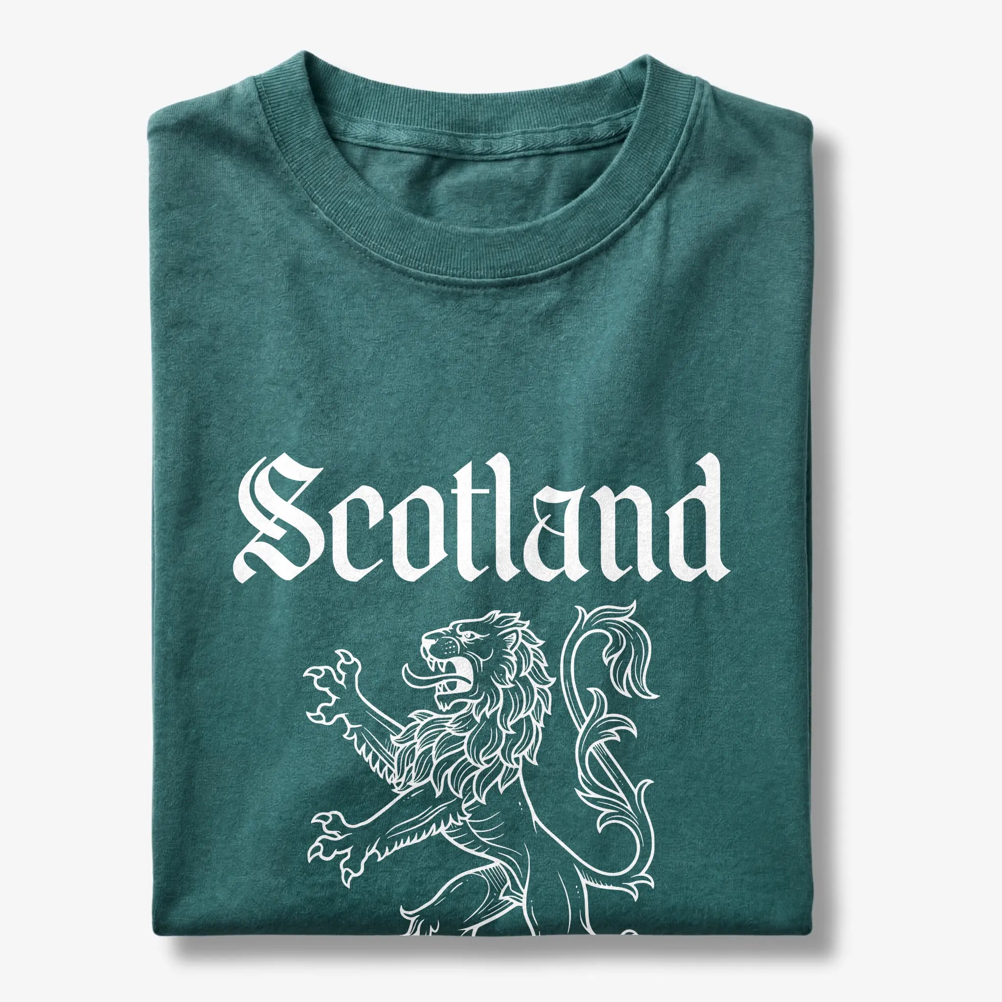 Scotland Lion Rampant Gothic Script T-Shirt