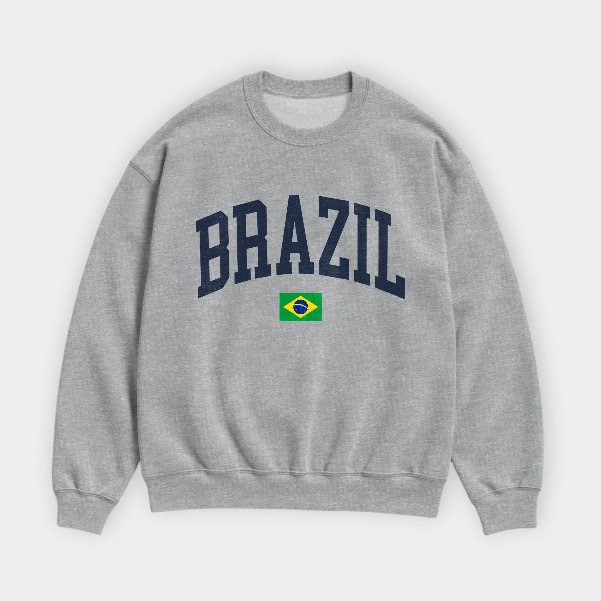 Brazil Collegiate Flag Sweatshirt