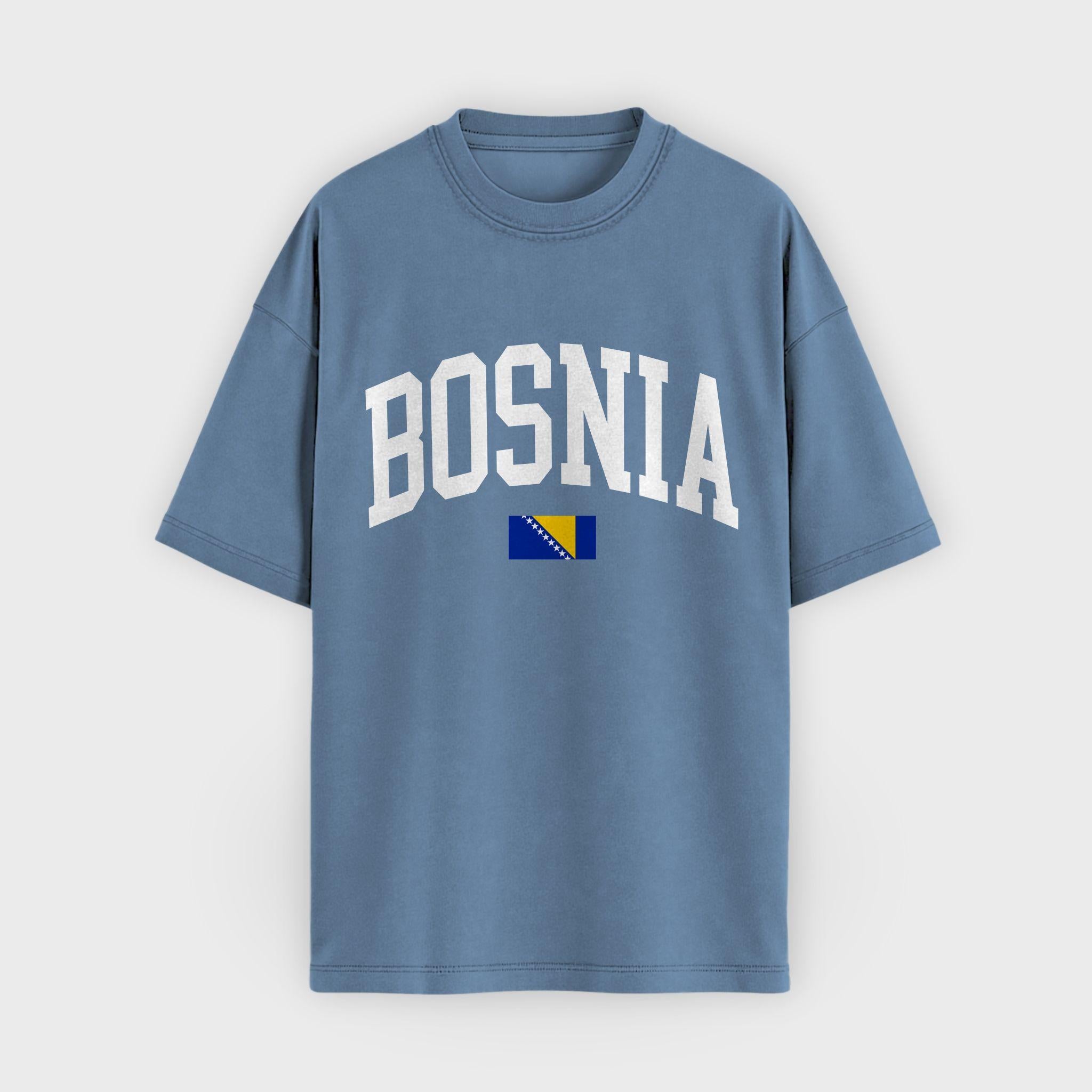Bosnia Collegiate Flag T-Shirt