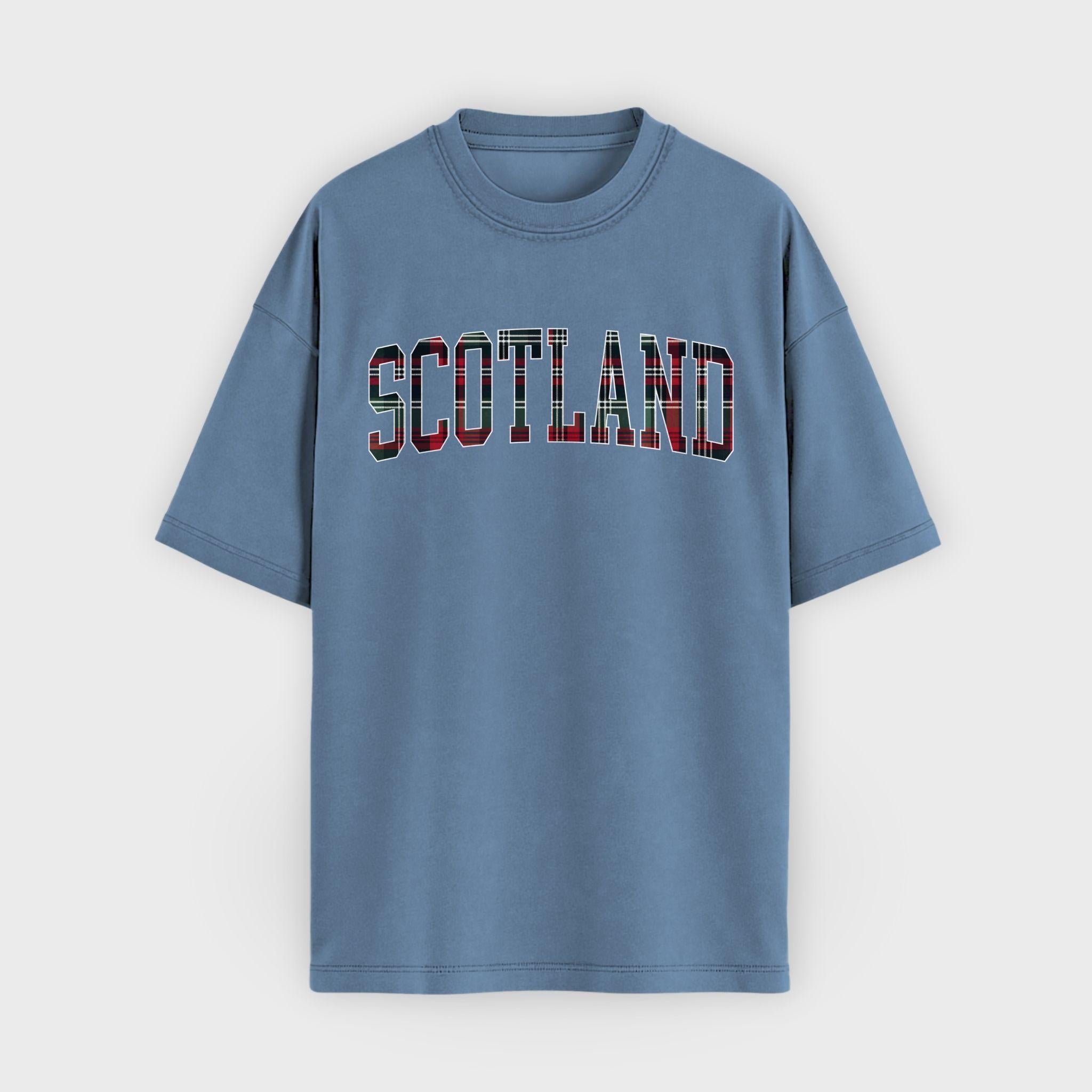 Scotland Tartan Letter T-Shirt