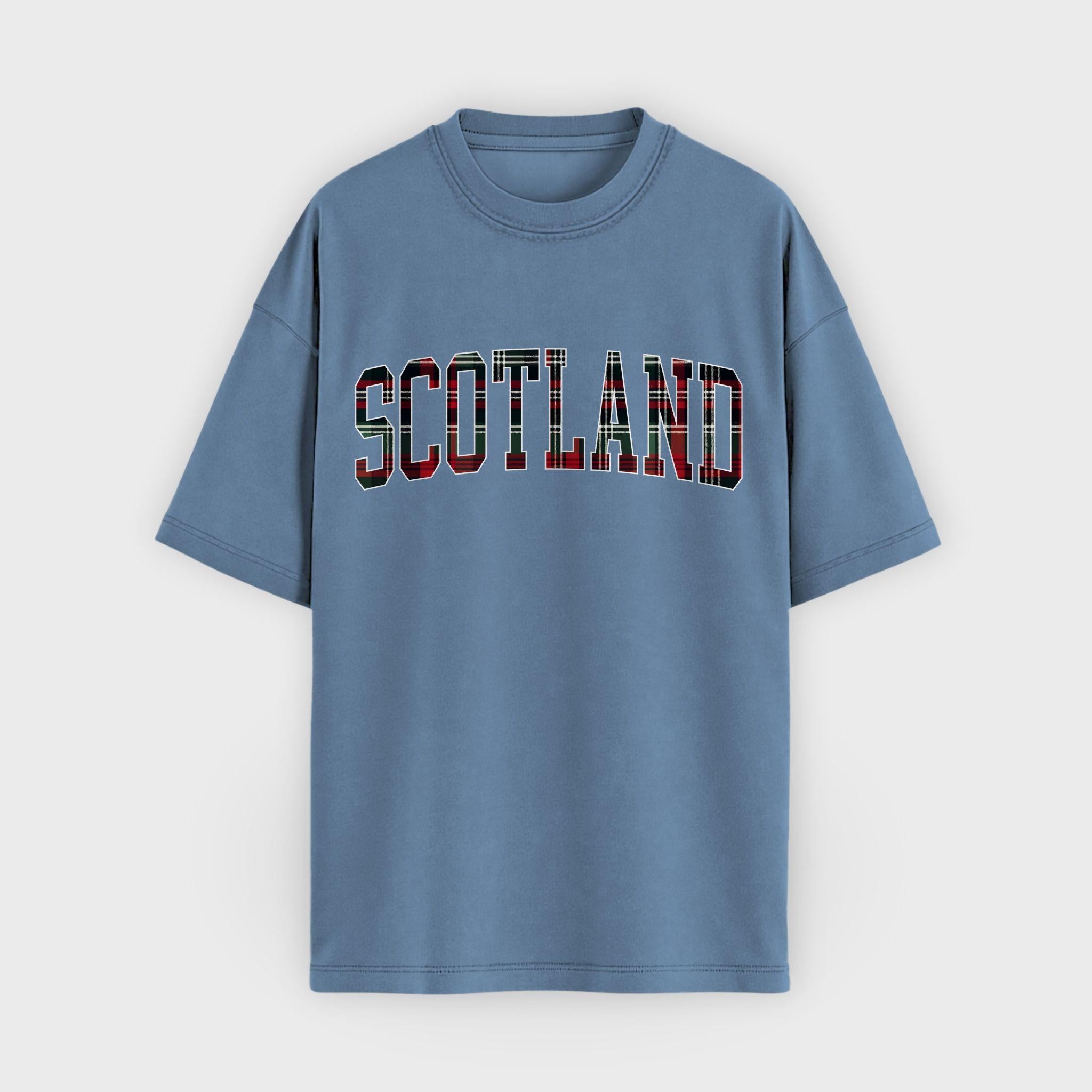 Scotland Tartan Letter T-Shirt