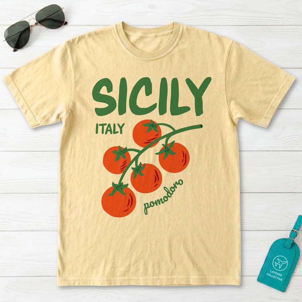 Sicily Italy Pomodoro Tomato Graphic T-Shirt